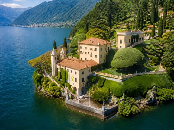 Grand tour boat trip to Villa Balbianello Lake Como